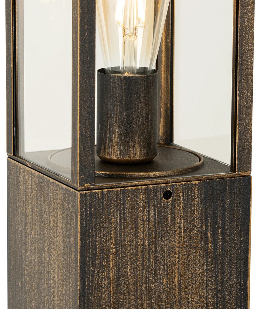 Zewnetrzna Stylowa lampa podłogowa ogrodowa antyczne złoto 80 cm IP44 - CharloisPrzemysłowy Oswietlenie zewnetrzne