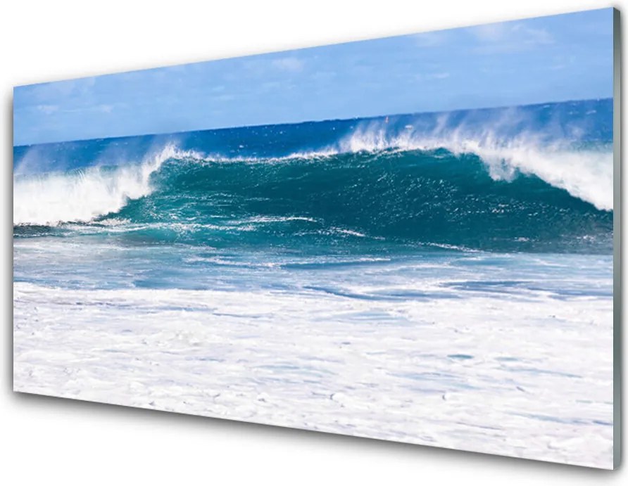 Panel Szklany Dynamika Morskiej Fali
