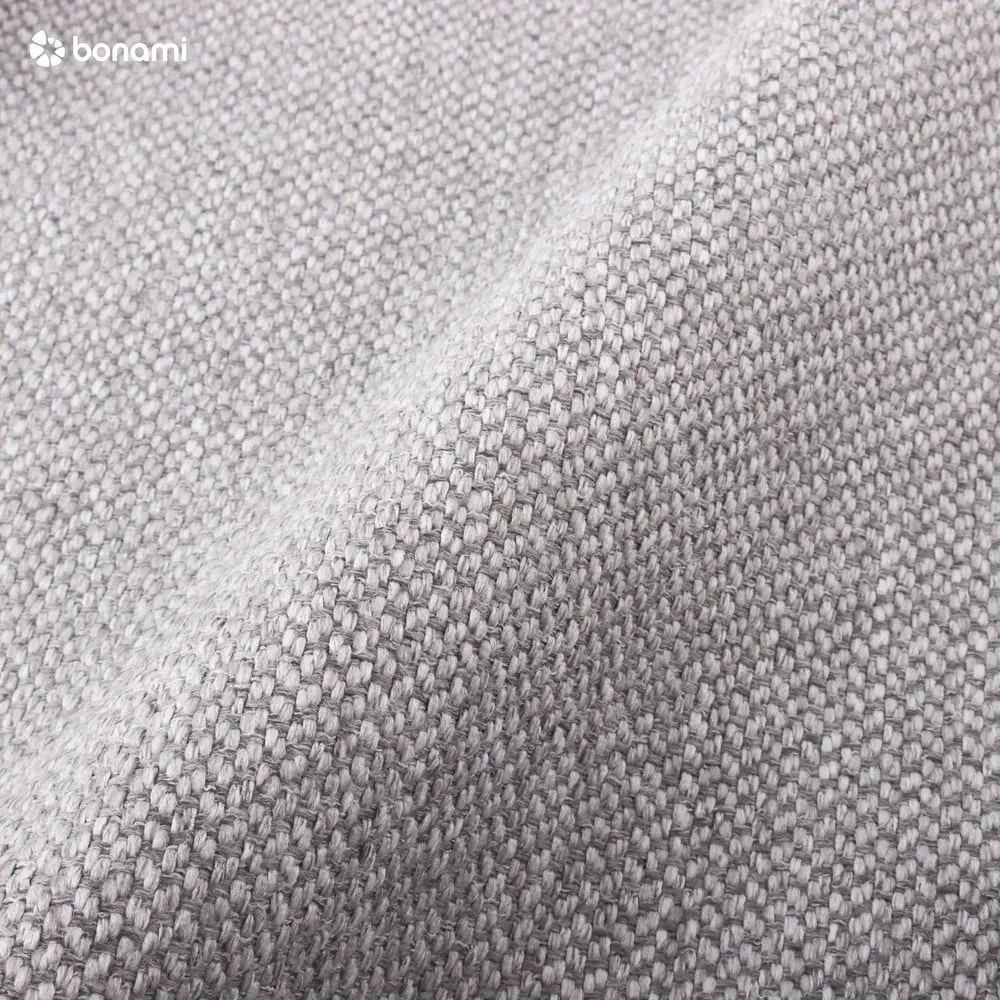 Jasnoszare łóżko boxspring ze schowkiem 140x200 cm Novento – Maison de Rêve