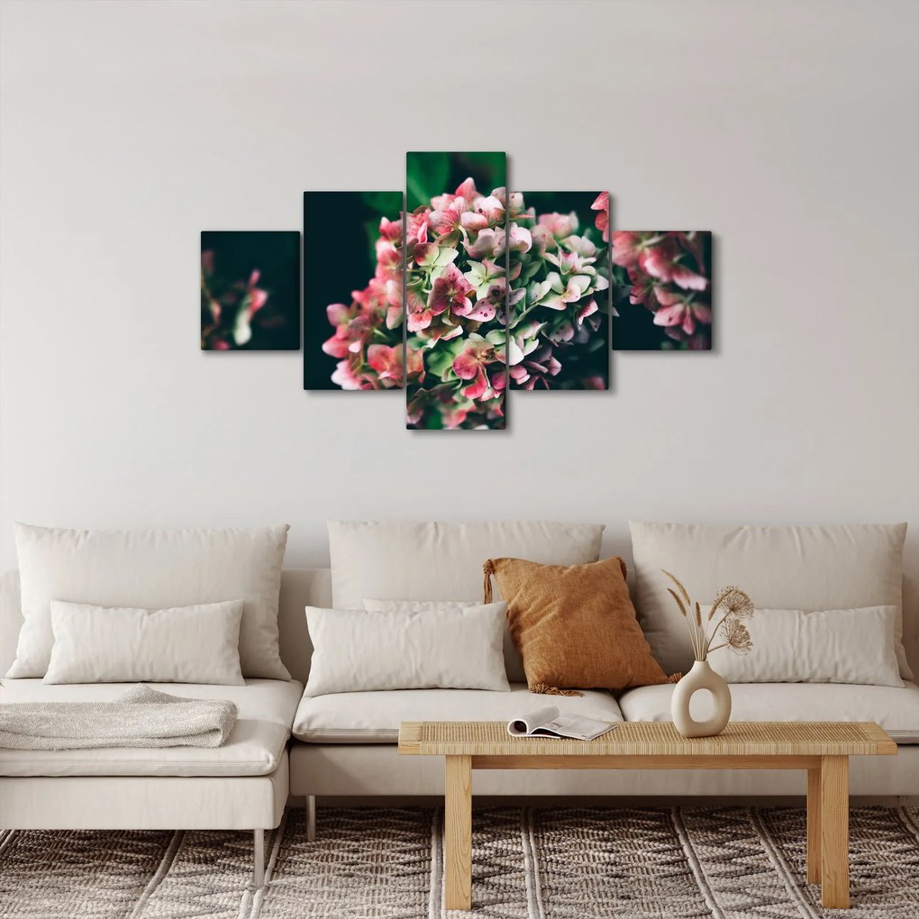 Obraz - Fragment Hortensji (125x70 cm)
