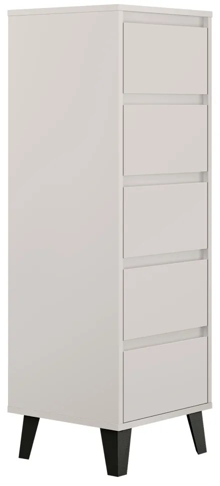 Komoda BOGAN 5S40, kremowa