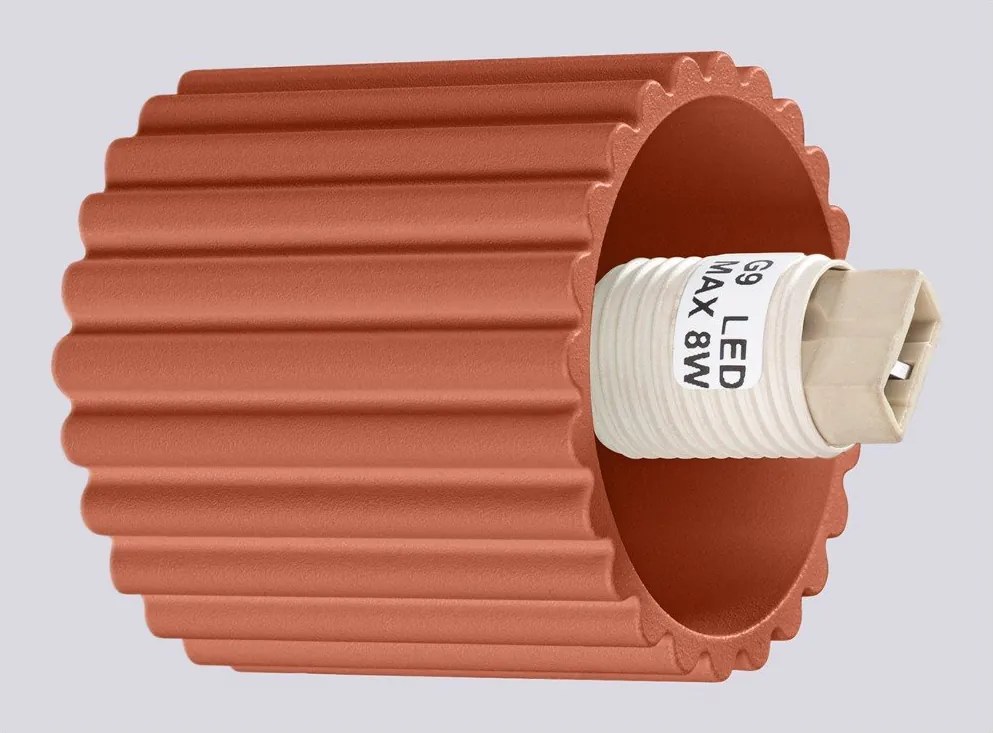 Pomarańczowy kinkiet ø 12 cm Orbital – Sollux