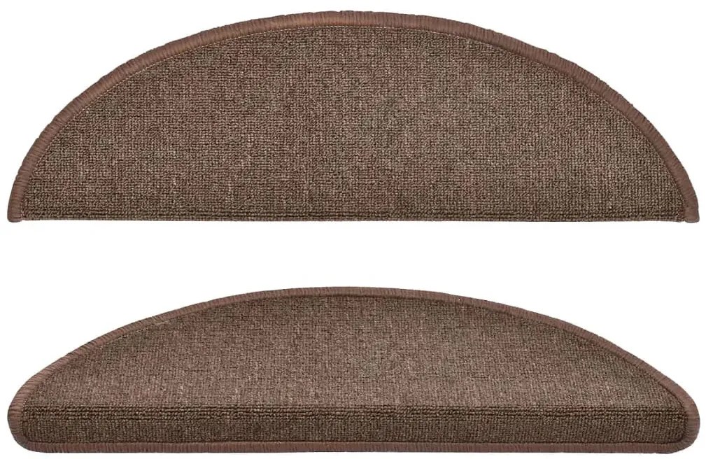 15 sztuk samoprzylepnych kawowych dywaników na schody B3-D28