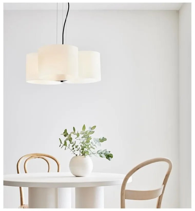 Biała lampa wisząca Markslöjd Oturo, ø 53 cm