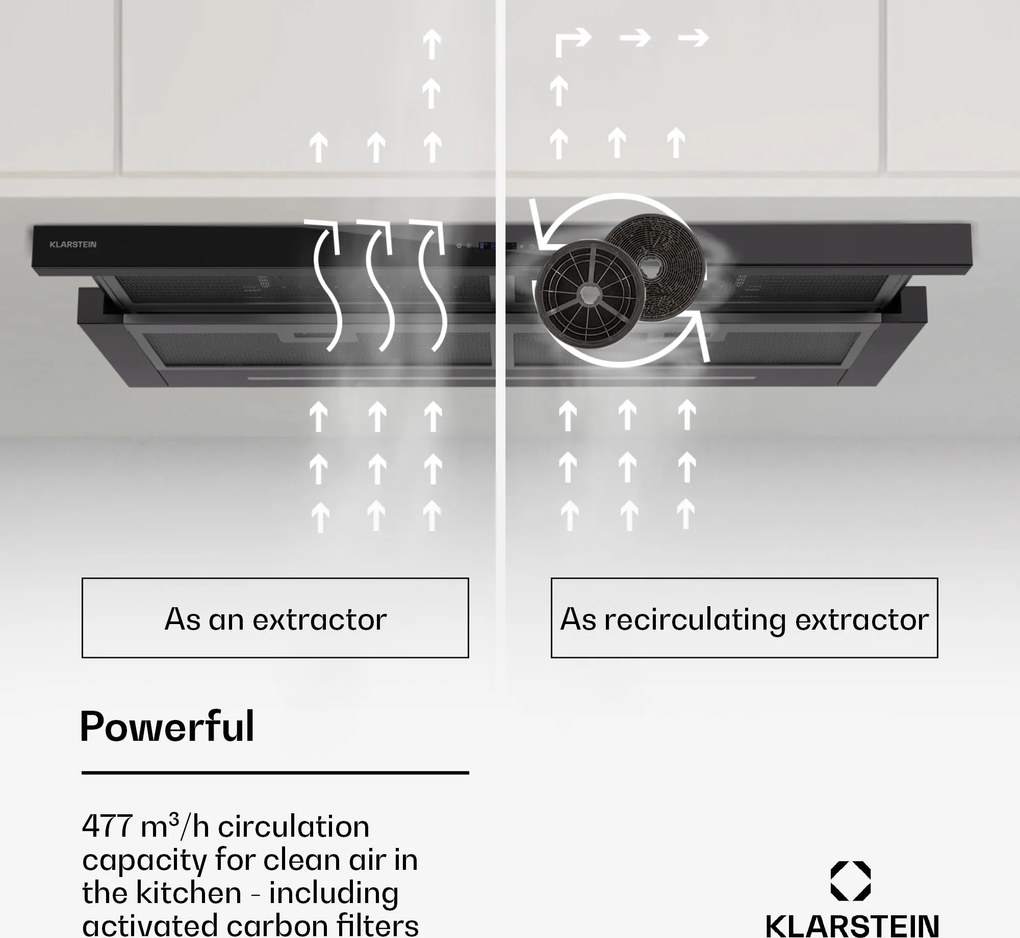 Klarstein Mariana Neo 90 Okap teleskopowy 90 cm