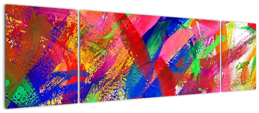 Obraz - Kolorowa abstrakcja (170x50 cm)