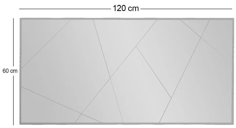 Lustro Eilish White 60 x 120 cm