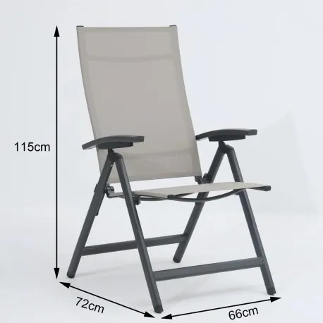 NOVA AVANTAGE mocca – zestaw ogrodowy aluminiowy 6+1