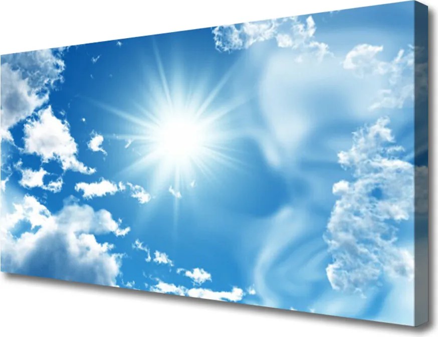 Obraz canvas Błękitne Niebo z Obłokami