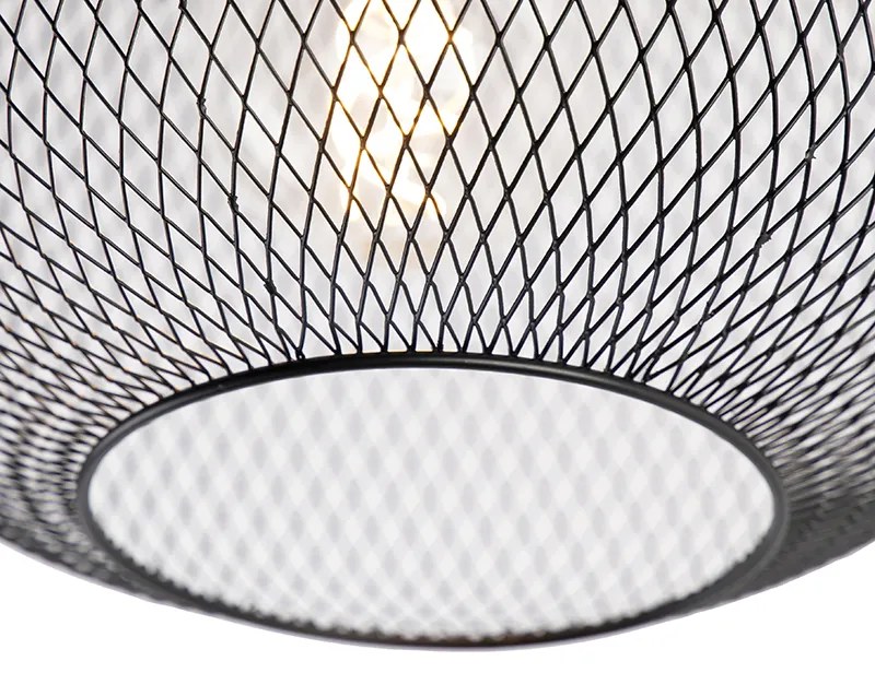 Nowoczesna czarna lampa sufitowa - Bliss Mesh Nowoczesny Oswietlenie wewnetrzne
