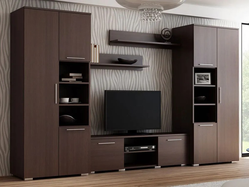 Komplet mebli - Meblościanka Armo 5X wenge