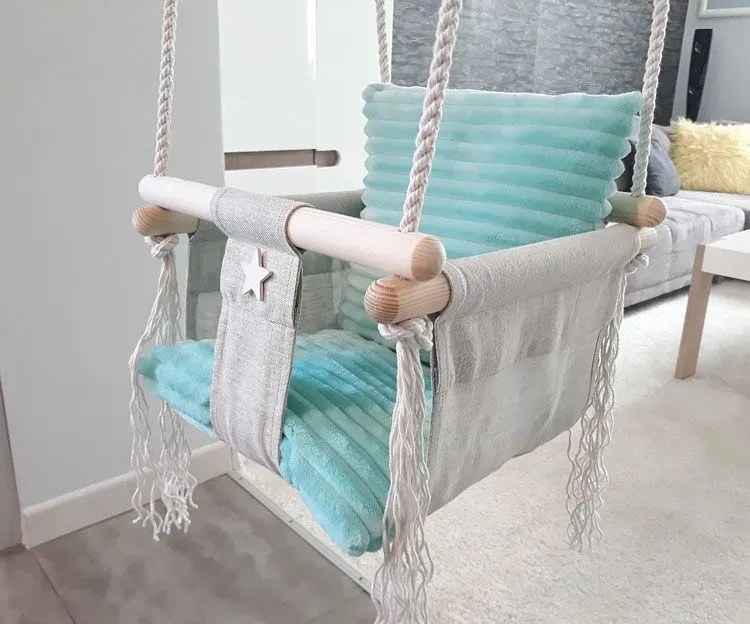 Miętowa huśtawka dla dziecka E7-A59