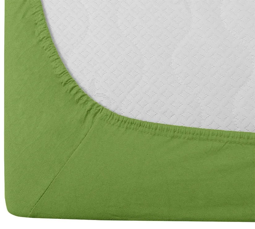 PrzytulneMieszkanie.pl Prześcieradło jersey EXCLUSIVE zielone 180 x 200 cm