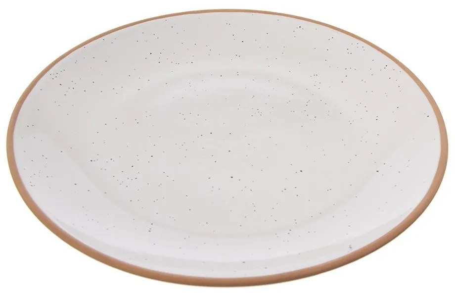 Kremowe ceramiczne talerze deserowe zestaw 6 szt. ø 19,5 cm Statek – Orion
