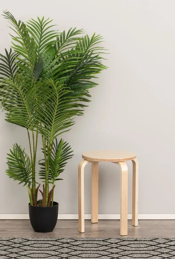Taboret z drewna brzozy, Ø 39 cm