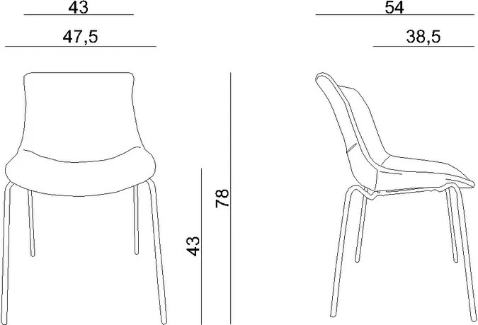Nowoczesne krzesło konferencyjne Easy A czarne