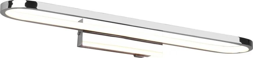 Kinkiet LED w kolorze błyszczącego srebra (dł. 60 cm) Gianni – Trio