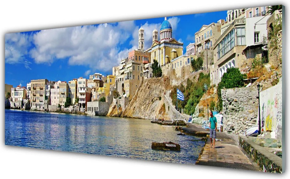 Panel Szklany Zabytkowe Miasto nad Zatoką