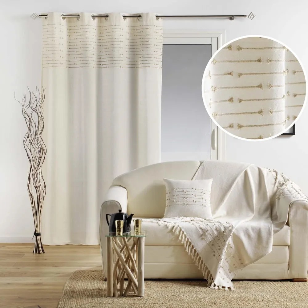 Beżowa bawełniana zasłona 140x240 cm Golden Sunset – douceur d'intérieur
