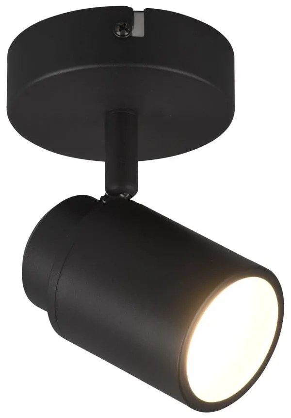 Metalowa lampa punktowa w kolorze matowej czerni 10x9 cm Angelo – Trio