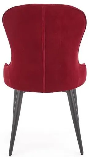 Krzesło tapicerowane K366 VELVET bordowe HALMAR