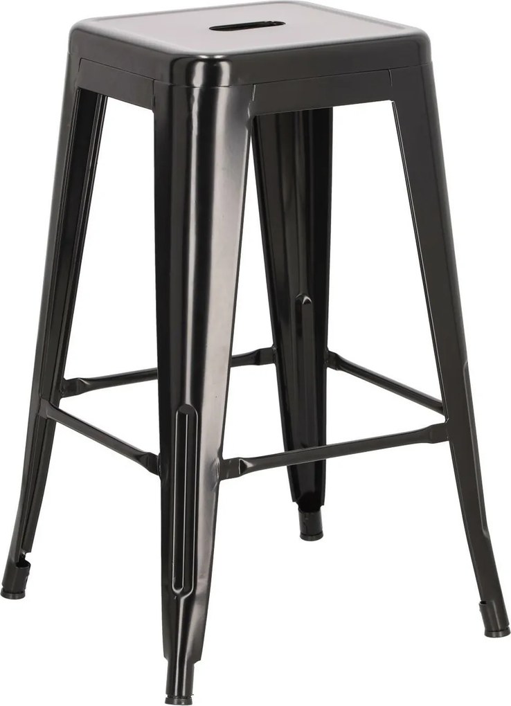 Stołek barowy Paris insp. Tolix 66 cm czarny