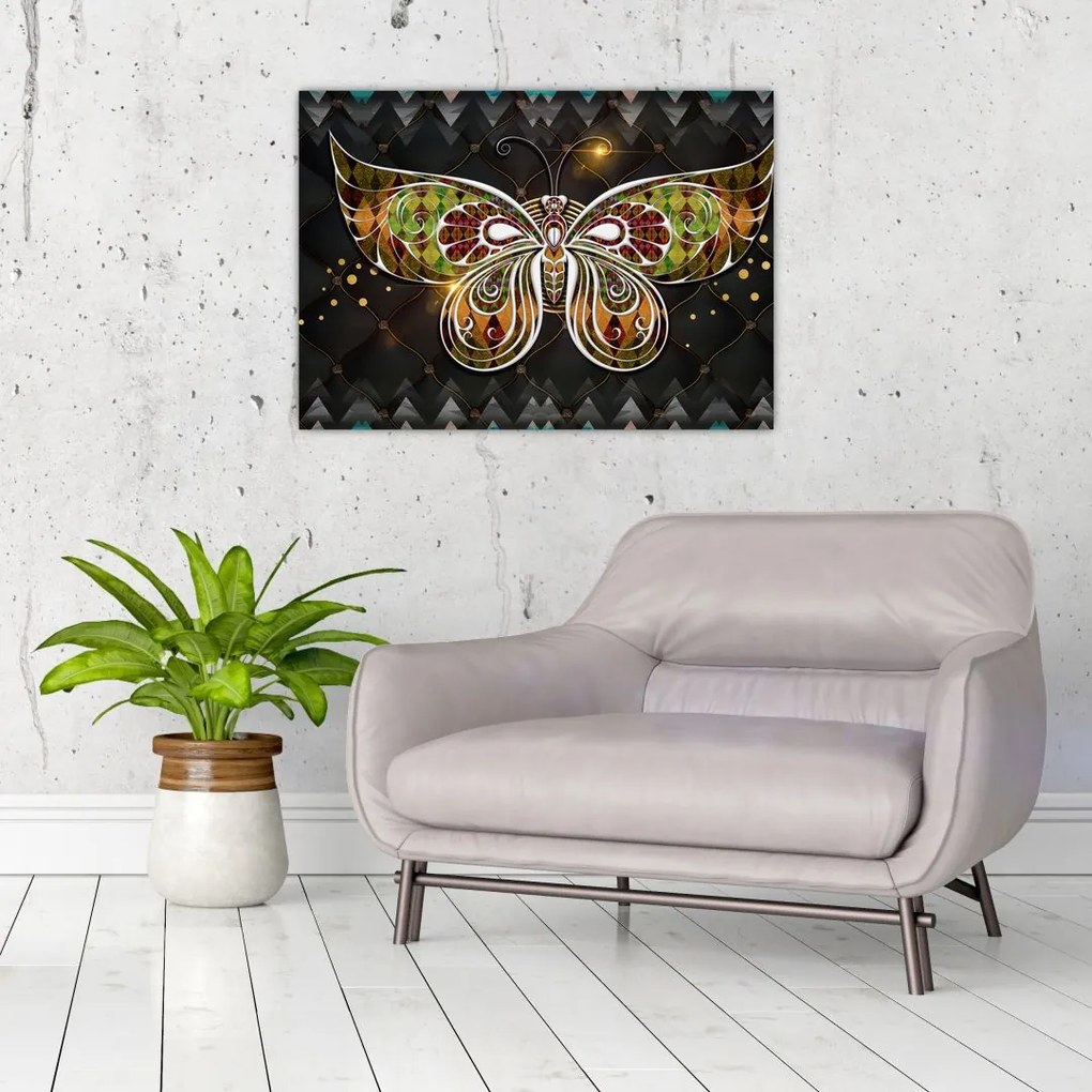 Obraz - Magiczny motyl (70x50 cm)