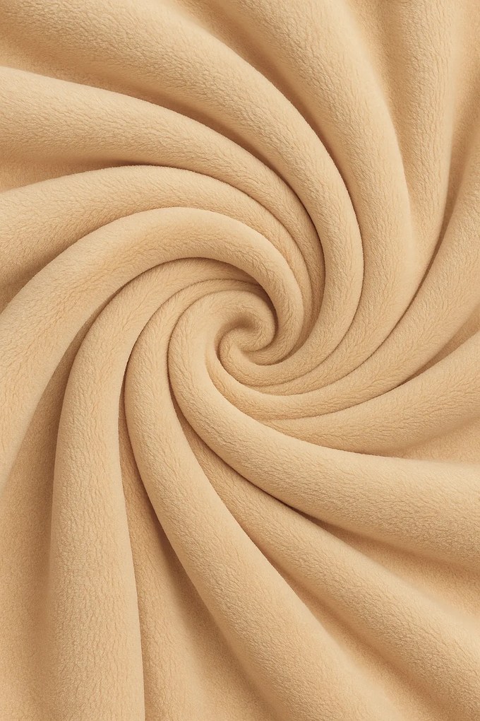 Koc Beżowy Gładki 160x200cm Miękki Ciepły Przytulny do domu salonu sypialni