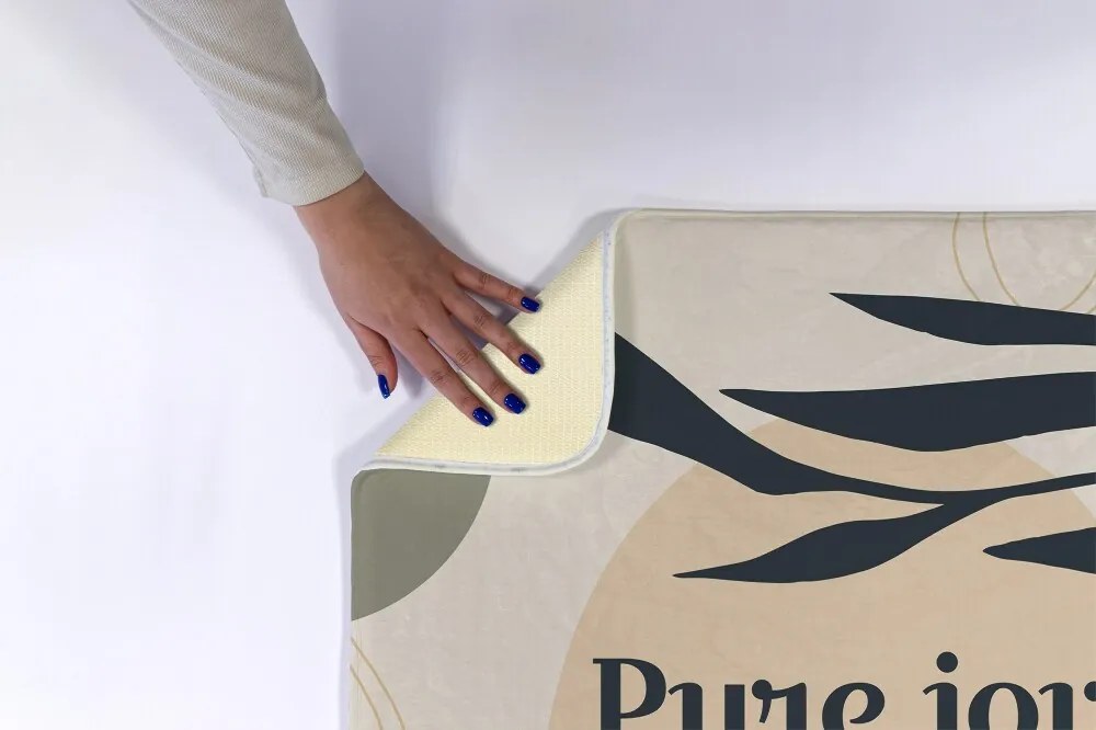 Antypoślizgowy dywanik łazienkowy Antypoślizgowy dywanik łazienkowy Roślina Liść