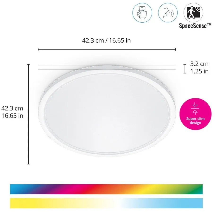Inteligentna lampa sufitowa LED 22 W SuperSlim – WiZ