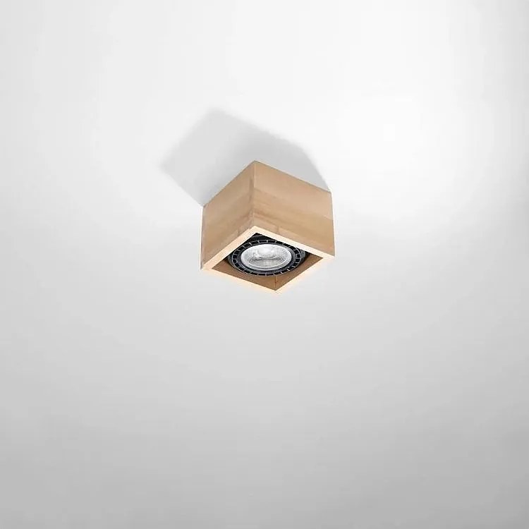 Plafon QUATRO 1 naturalne drewno