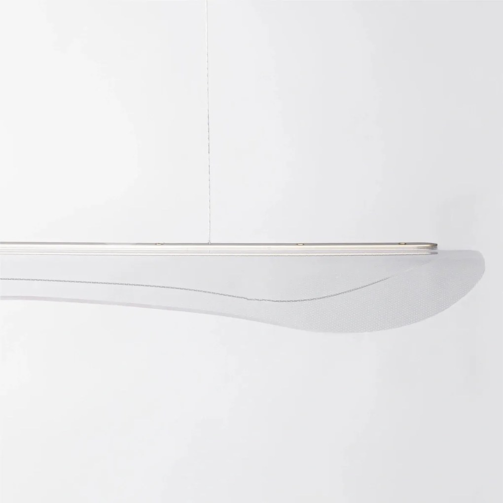 Lampa do jadalni z transparentnym kloszem Cortina No.4 120 cm złota