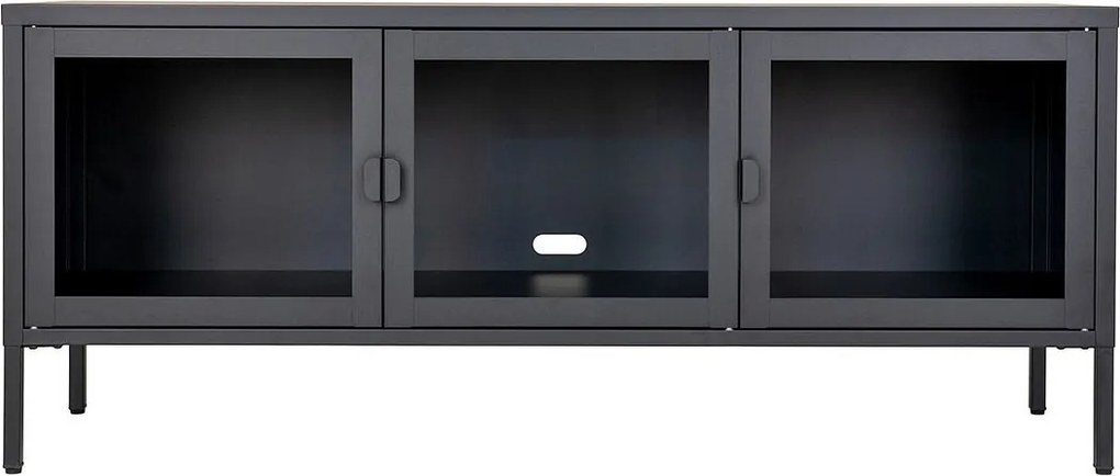Stojak pod Telewizor Brisbane, Czarny, 40x130x55 cm, Kendra Home