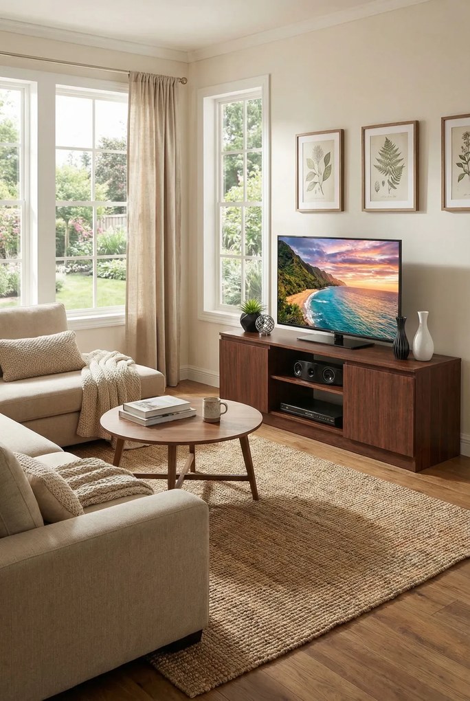 Klasyczna Szafka Rtv Z Półkami Wenge M9-P29