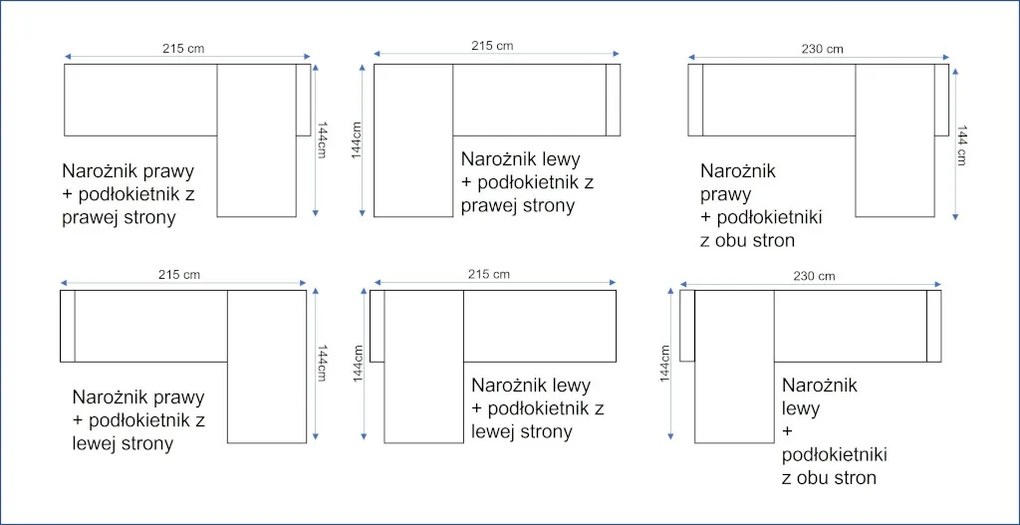 Narożnik LENA do pokoju nastolatka - własna konfiguracja