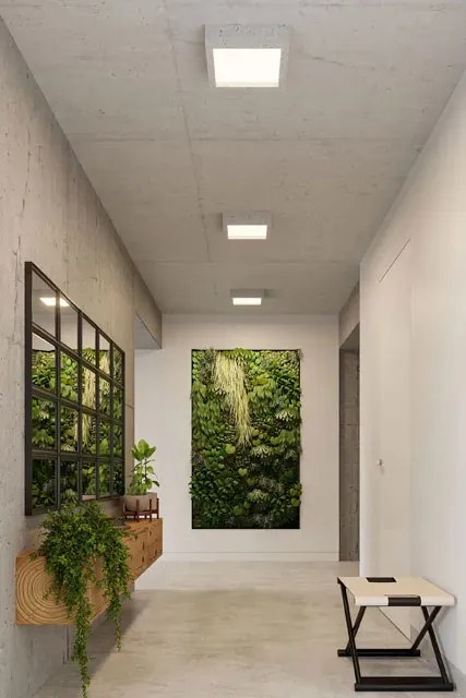 Kwadratowy plafon betonowy loft - S182-Rosetta