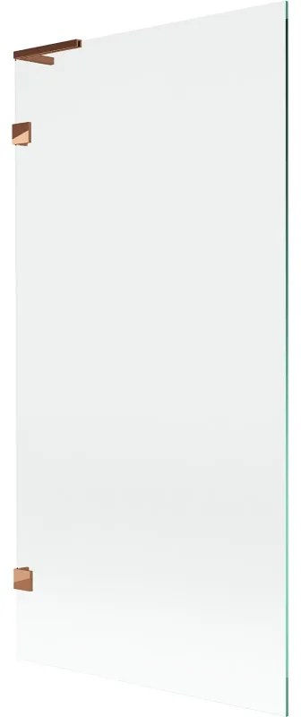 Mexen Lunar L parawan nawannowy 1-skrzydłowy 90 x 150 cm, transparent, różowe złoto - 897L-090-000-60-00
