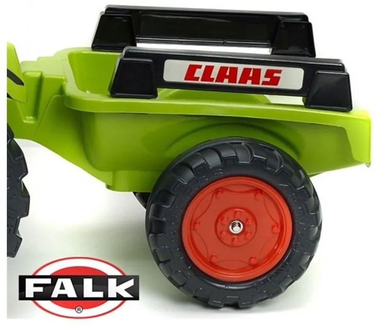 Falk duży traktor na pedały claas przyczepa