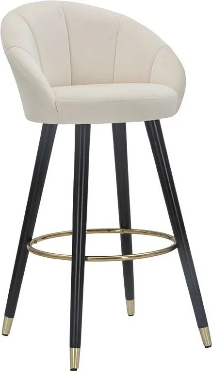 Wysoki Stołek VKH429, Beżowy, 55x56x104 cm, Kendra Home