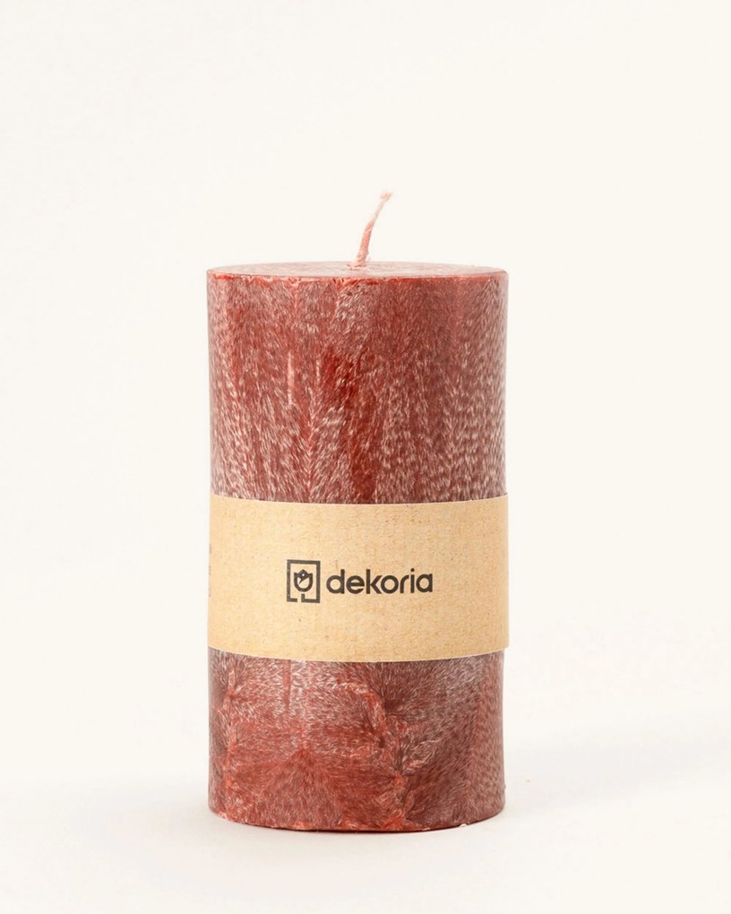 Świeca zapachowa palmowa walec Burgundy