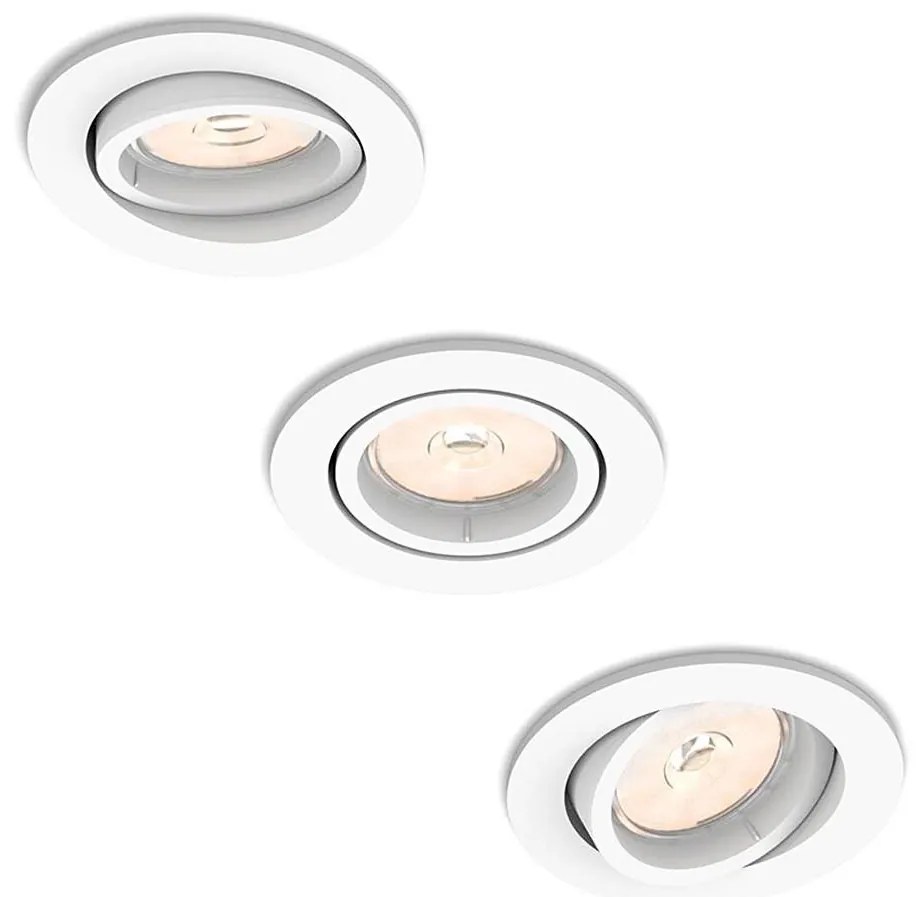 Philips 50393/31/PN - SET 3x Oprawa wpuszczana DONEGAL 3xGU10/5,5W/230V