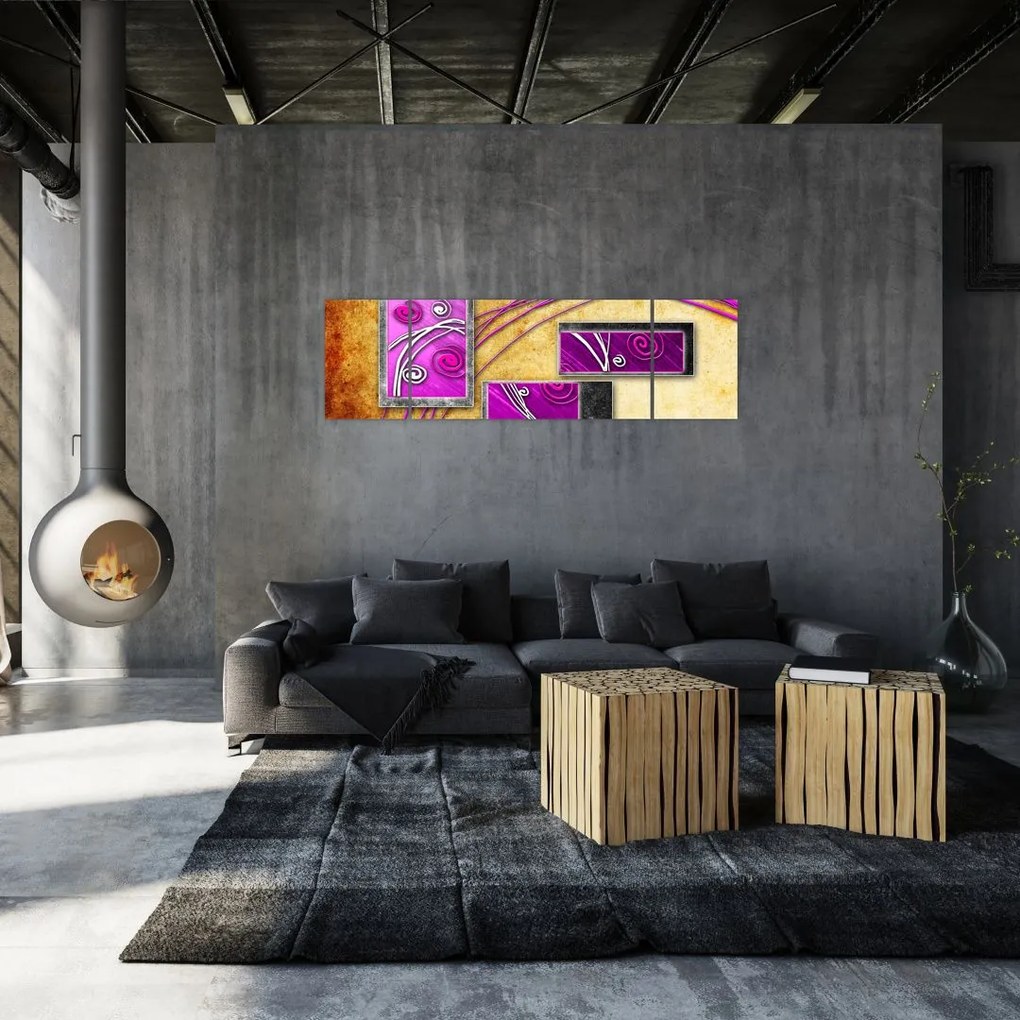 Obraz abstrakcji (170x50 cm)