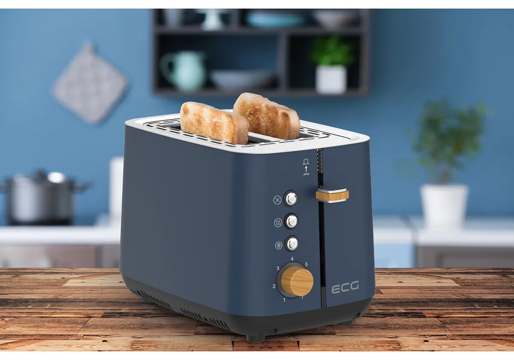 ECG ST 2768 toster Timber Petrol