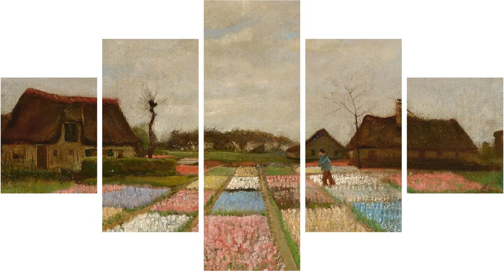 Obraz - Vincent van Gogh, Flower Beds in Holland, reprodukcje (125x70 cm)