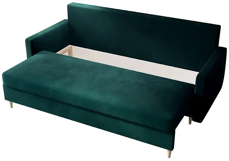 Rozkładana Sofa Z Funkcją Spania Zieleń Morska W7-W59