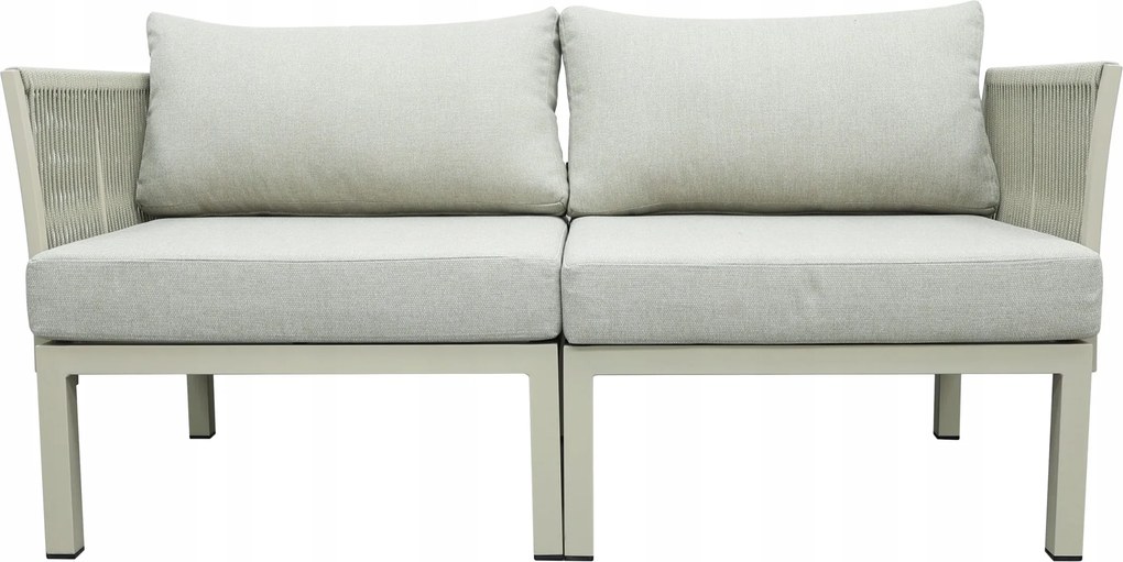 Modułowy zestaw mebli ogrodowych beżowy