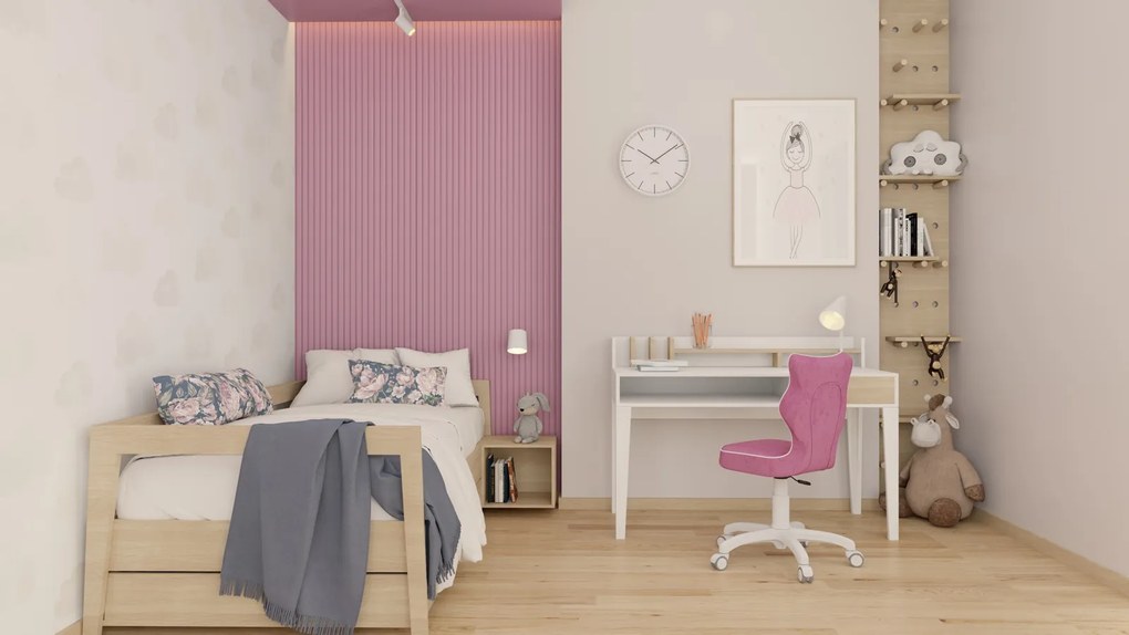 Obrotowe krzesło dziecięce Petit White rozmiar 4 (133-159 cm)