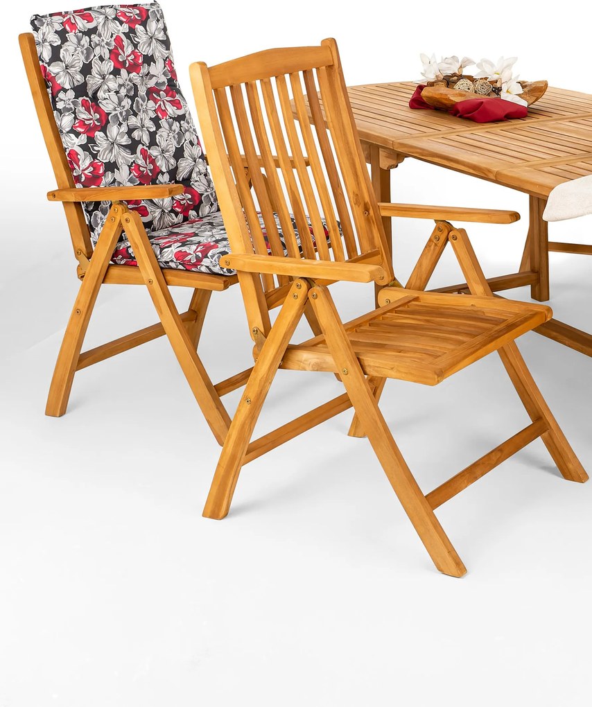 Doppler TAMAN DORSET FSC® teak regulowane krzesło ogrodowe