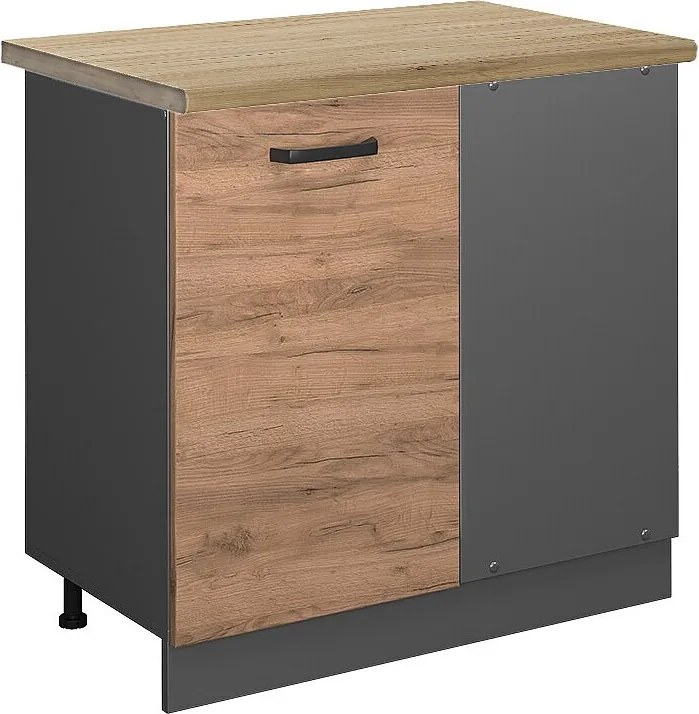 Szafka narożna złoty dąb energetyczny 86x60x81.6 r-line