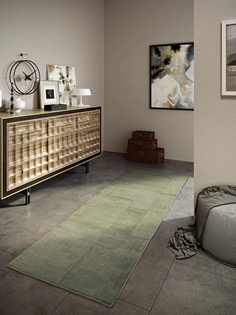 Dywan wełniany Villeroy &amp; Boch Charlotte zielony 80 cm x 250 cm